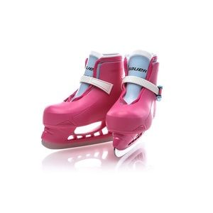 🆕 Bauer LIL ANGEL Adjustable Child Youth Recreational PINK Ice Skates Size 6/7
